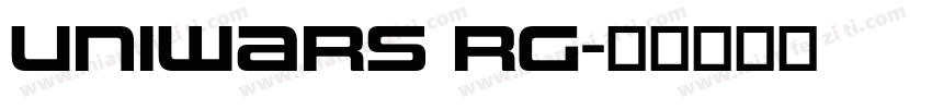 Uniwars RG字体转换